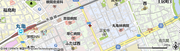 香川県丸亀市葭町周辺の地図