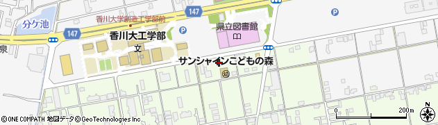 香川県高松市上林町502周辺の地図