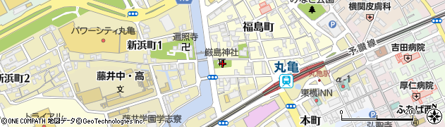 厳島神社天満宮周辺の地図