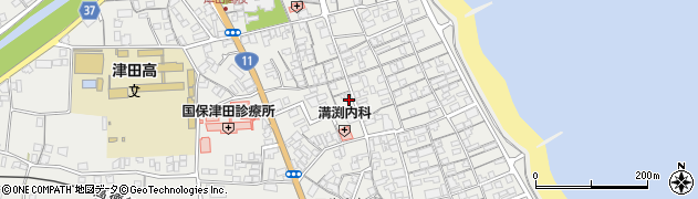 香川県さぬき市津田町津田1050周辺の地図