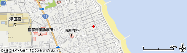 香川県さぬき市津田町津田1174周辺の地図