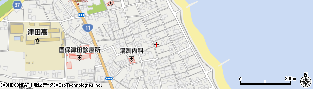 香川県さぬき市津田町津田1179周辺の地図