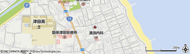 香川県さぬき市津田町津田1052周辺の地図