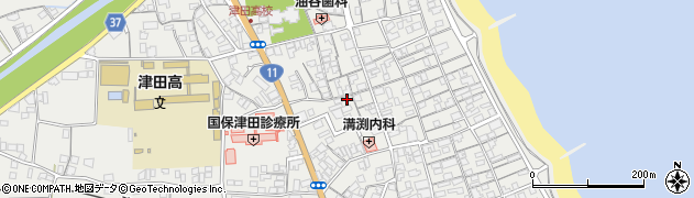香川県さぬき市津田町津田1054周辺の地図