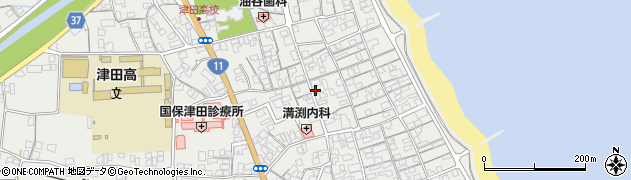 香川県さぬき市津田町津田1154周辺の地図