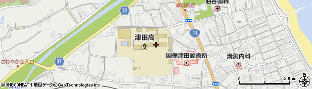香川県さぬき市津田町津田1632周辺の地図