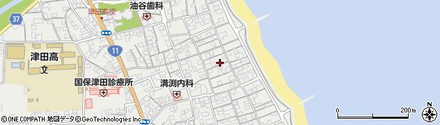香川県さぬき市津田町津田1171周辺の地図