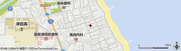 香川県さぬき市津田町津田1166周辺の地図