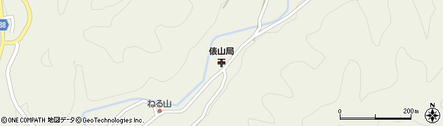 俵山郵便局周辺の地図