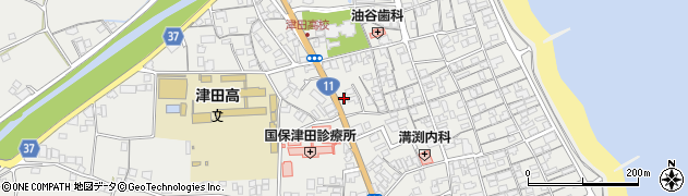 香川県さぬき市津田町津田1082周辺の地図