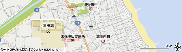 香川県さぬき市津田町津田1093周辺の地図