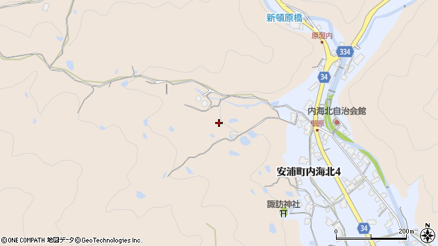 〒737-2507 広島県呉市安浦町内海の地図