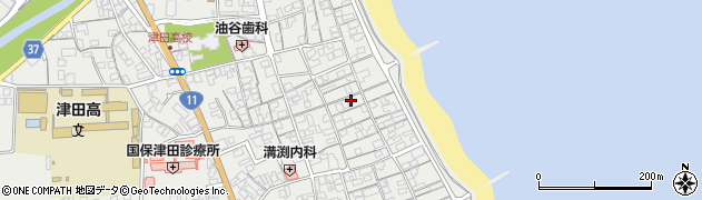 香川県さぬき市津田町津田1147周辺の地図