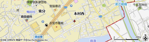 香川県綾歌郡宇多津町1607周辺の地図