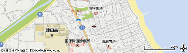 香川県さぬき市津田町津田1090周辺の地図