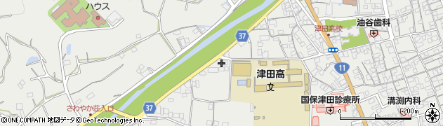 香川県さぬき市津田町津田1612周辺の地図