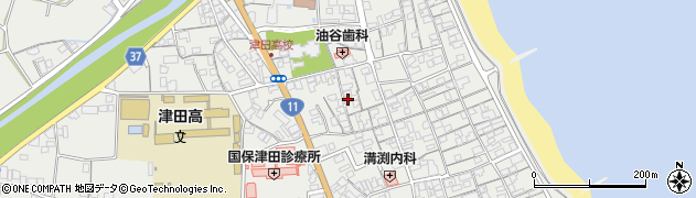 香川県さぬき市津田町津田1107周辺の地図