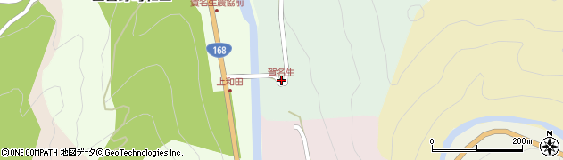賀名生周辺の地図
