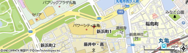 ＥＭたたらクリーニング株式会社　パワーシティ丸亀店周辺の地図