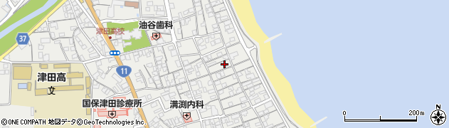 香川県さぬき市津田町津田1145周辺の地図