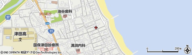 香川県さぬき市津田町津田1146周辺の地図