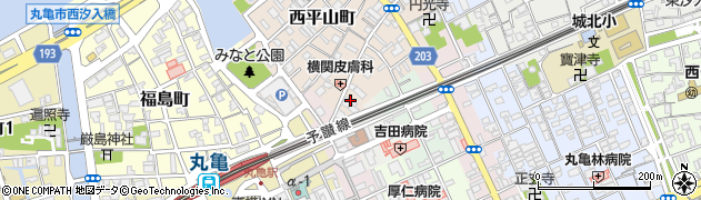 香川県丸亀市西平山町97周辺の地図