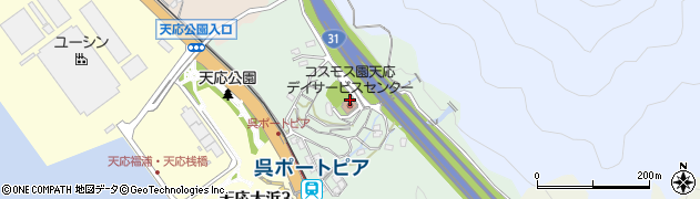伝十原公園周辺の地図