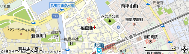 香川県丸亀市福島町周辺の地図