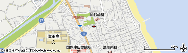 香川県さぬき市津田町津田1088周辺の地図