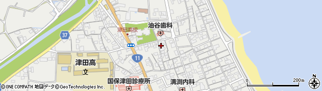香川県さぬき市津田町津田1110周辺の地図