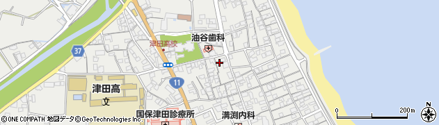 香川県さぬき市津田町津田1114周辺の地図