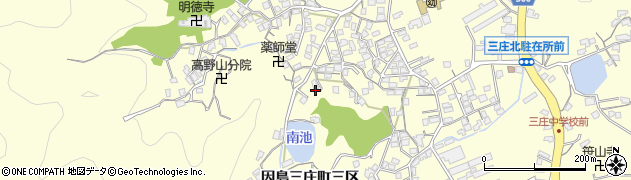広島県尾道市因島三庄町（三区）周辺の地図