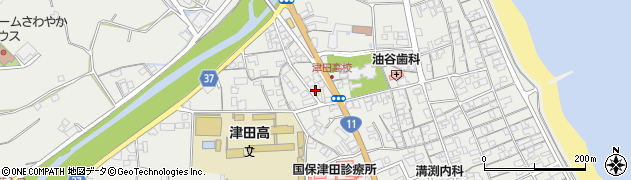 香川県さぬき市津田町津田1458周辺の地図