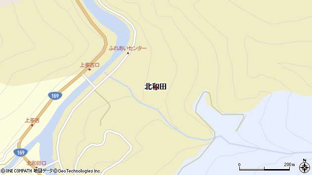 〒639-3603 奈良県吉野郡川上村北和田の地図
