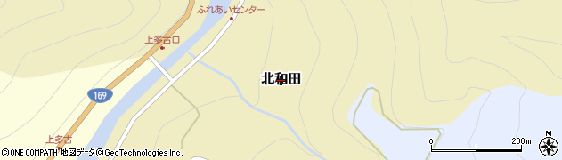 奈良県川上村（吉野郡）北和田周辺の地図