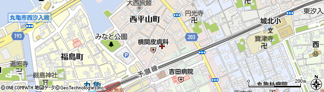 香川県丸亀市西平山町90周辺の地図