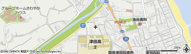 香川県さぬき市津田町津田1584周辺の地図