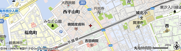 香川県丸亀市西平山町40周辺の地図