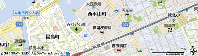 香川県丸亀市西平山町142周辺の地図