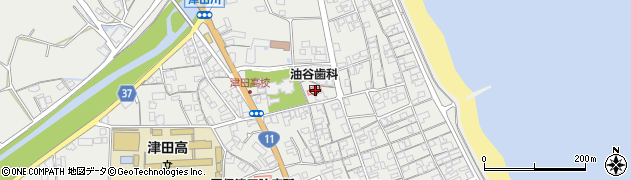 香川県さぬき市津田町津田1450周辺の地図