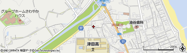 香川県さぬき市津田町津田1572周辺の地図