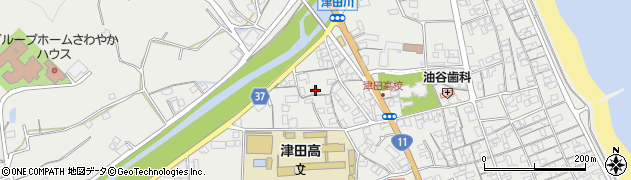香川県さぬき市津田町津田1573周辺の地図