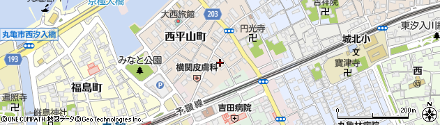 香川県丸亀市西平山町50周辺の地図