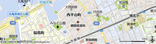 香川県丸亀市西平山町115周辺の地図