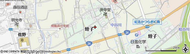 和歌山県伊都郡かつらぎ町蛭子周辺の地図