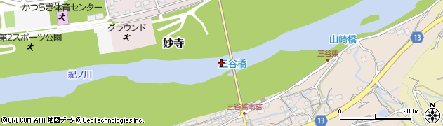 三谷橋周辺の地図