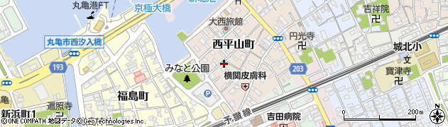 香川県丸亀市西平山町193周辺の地図