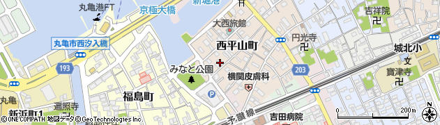香川県丸亀市西平山町210周辺の地図