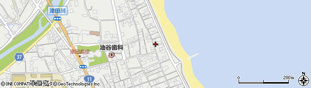 香川県さぬき市津田町津田1389周辺の地図