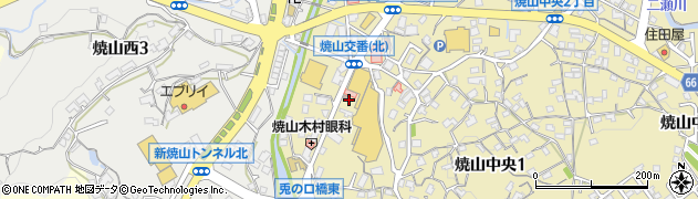 焼山交番周辺の地図